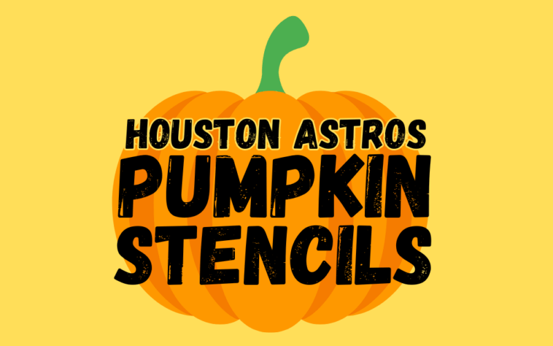 Houston Astros Pumpkin Stencil Printable
