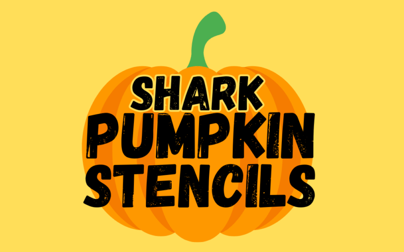 Shark Pumpkin Stencil Printables