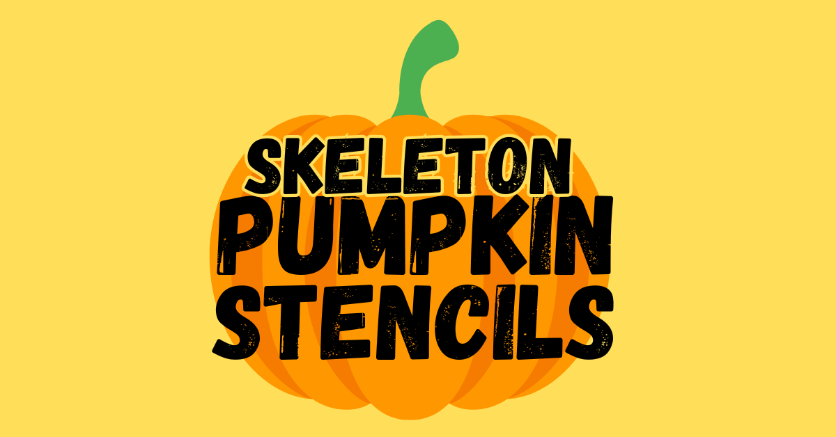 10+ Printable Skeleton Pumpkin Stencils