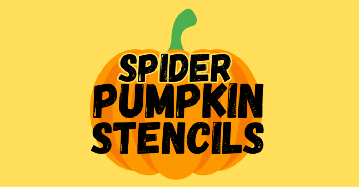 Spider Pumpkin Stencils Printable
