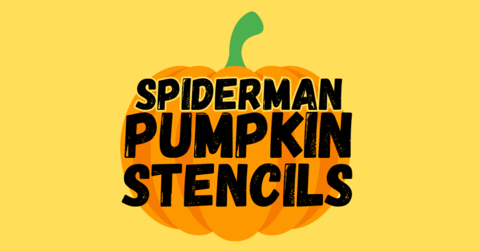 Spiderman Pumpkin Stencils Printable