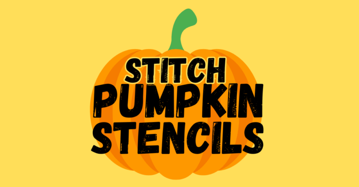 Stitch Pumpkin Stencils printable
