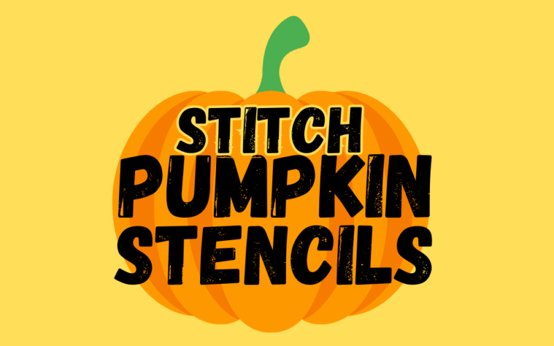 Stitch Pumpkin Stencils printable