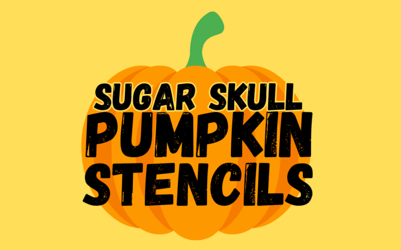 Sugar Skull Pumpkin Stencils Printable