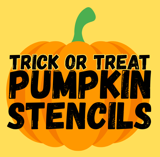 Printable Trick or Treat Pumpkin Stencils