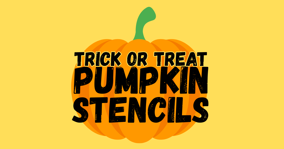 Printable Trick or Treat Pumpkin Stencils