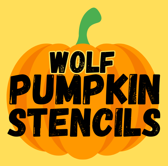 Wolf Pumpkin Stencil | Printable Wolf Pumpkin Carving Templates