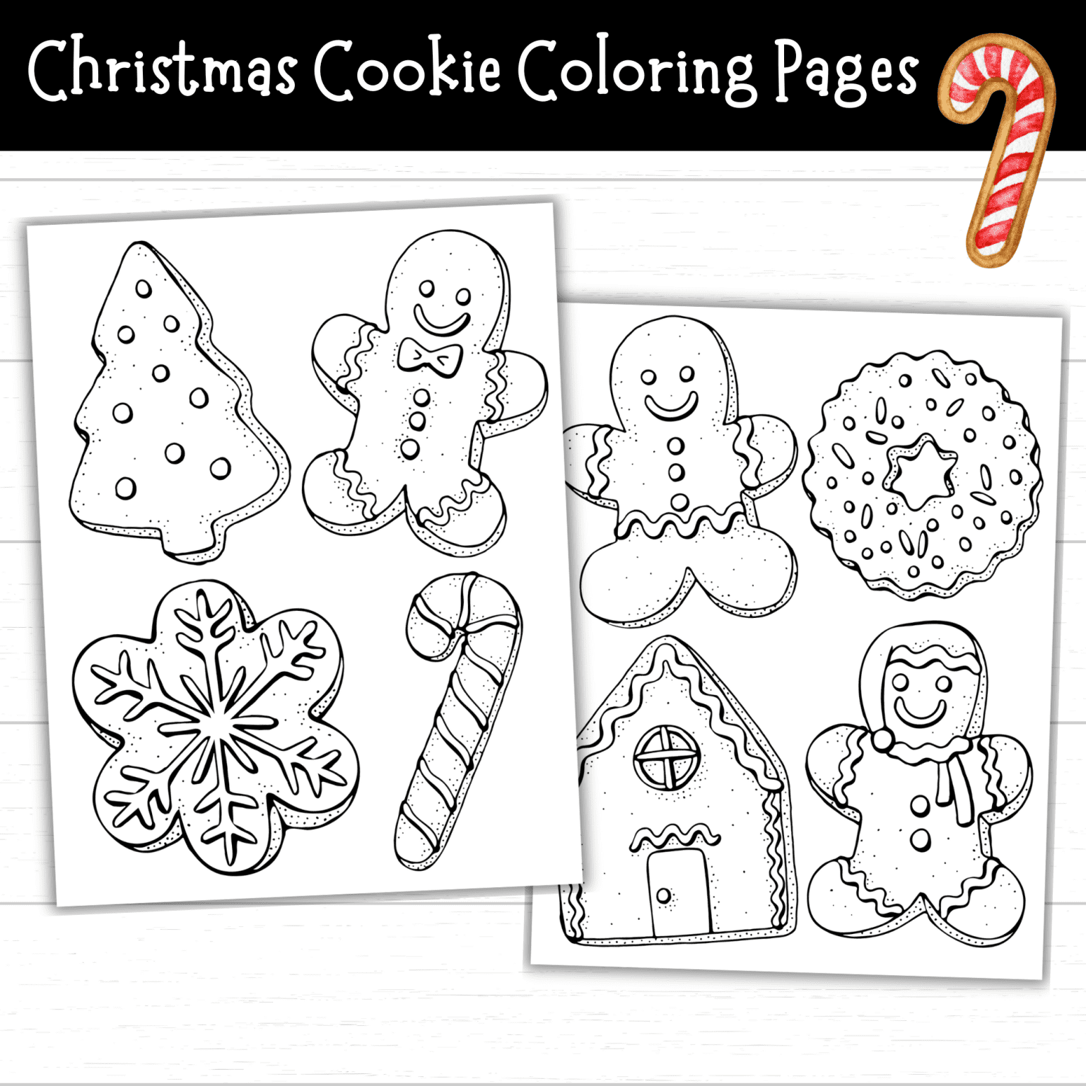 Christmas Cookie Coloring Pages - Mom. Wife. Busy Life.