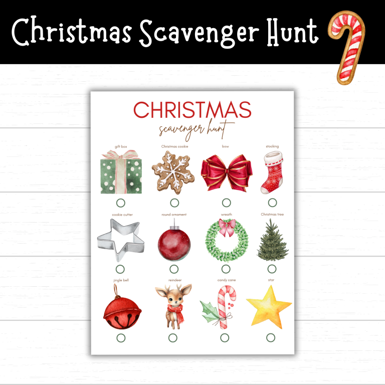 Christmas Scavenger Hunt Printables - Mom. Wife. Busy Life.