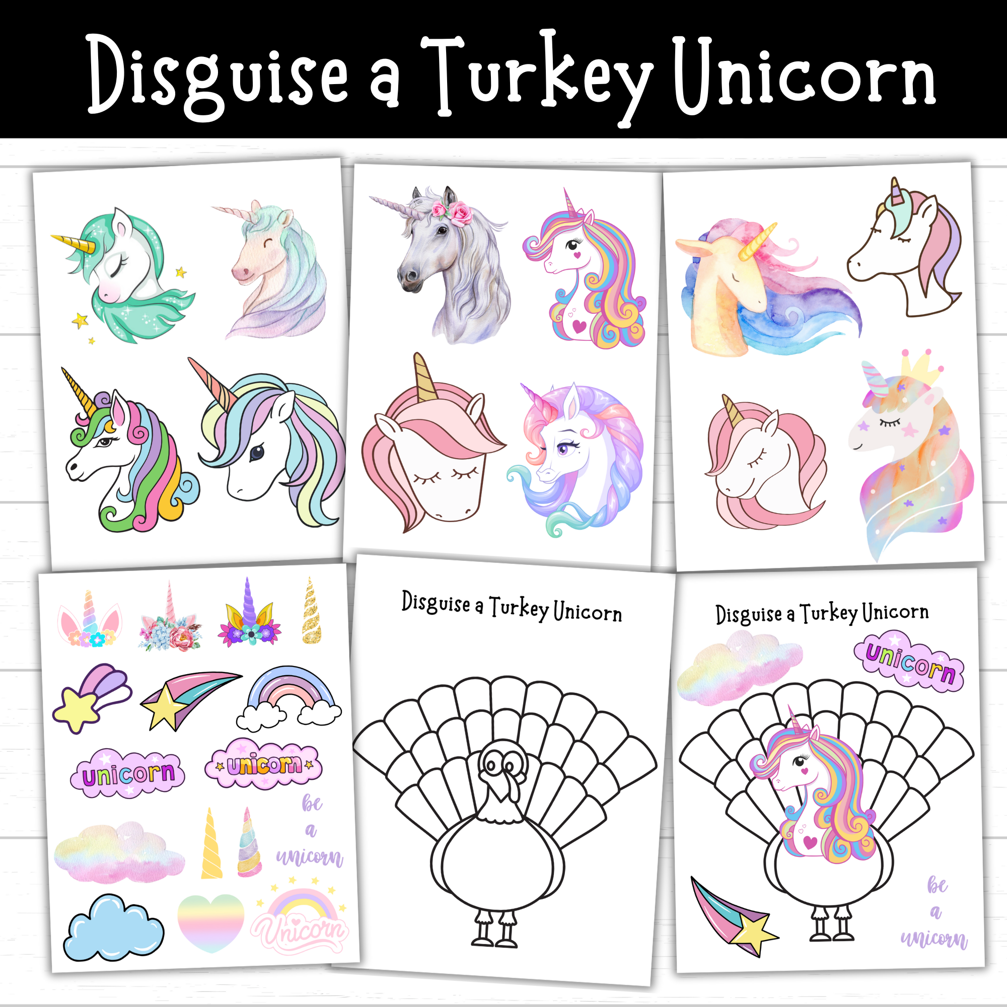 disguise a turkey unicorn