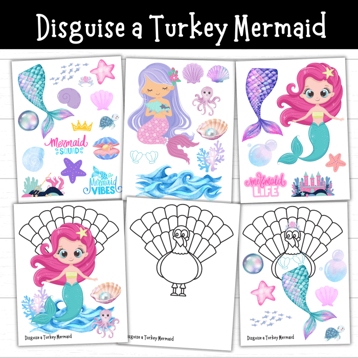 Disguise a Turkey Mermaid - Mom. Wife. Busy Life.