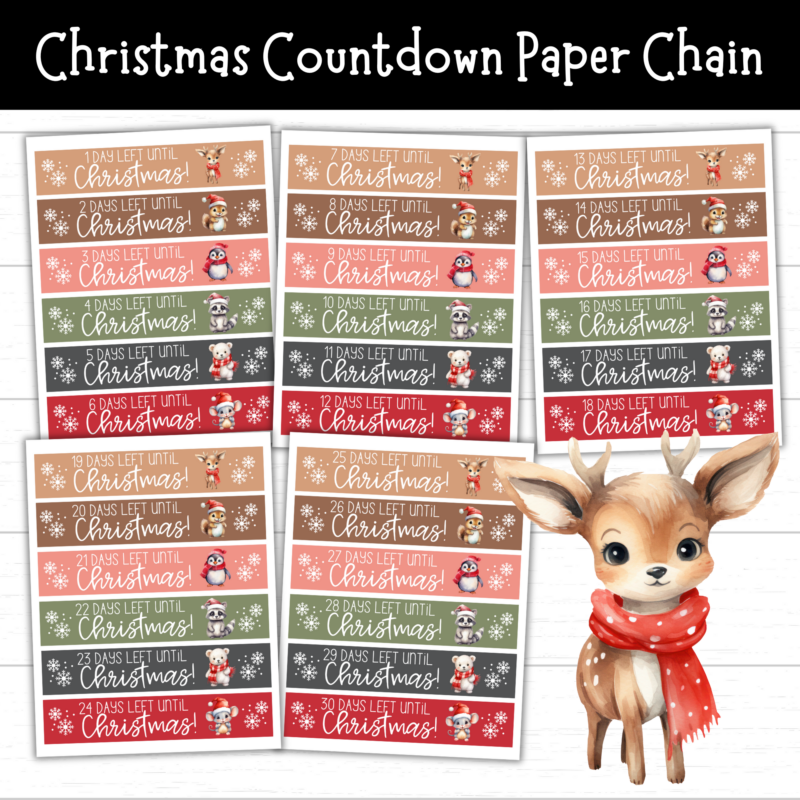 Christmas Countdown Paper Chain