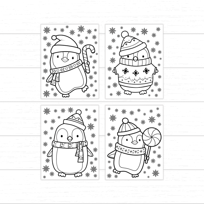 Christmas Penguin Coloring Pages - Mom. Wife. Busy Life.