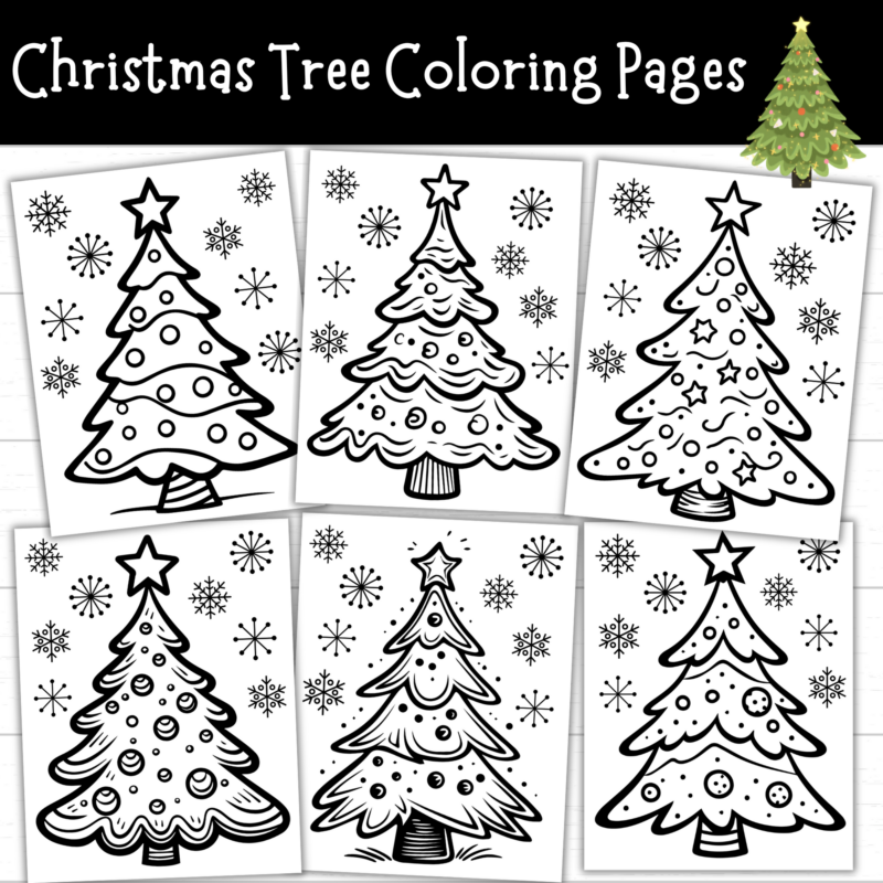 Christmas Tree Coloring Pages