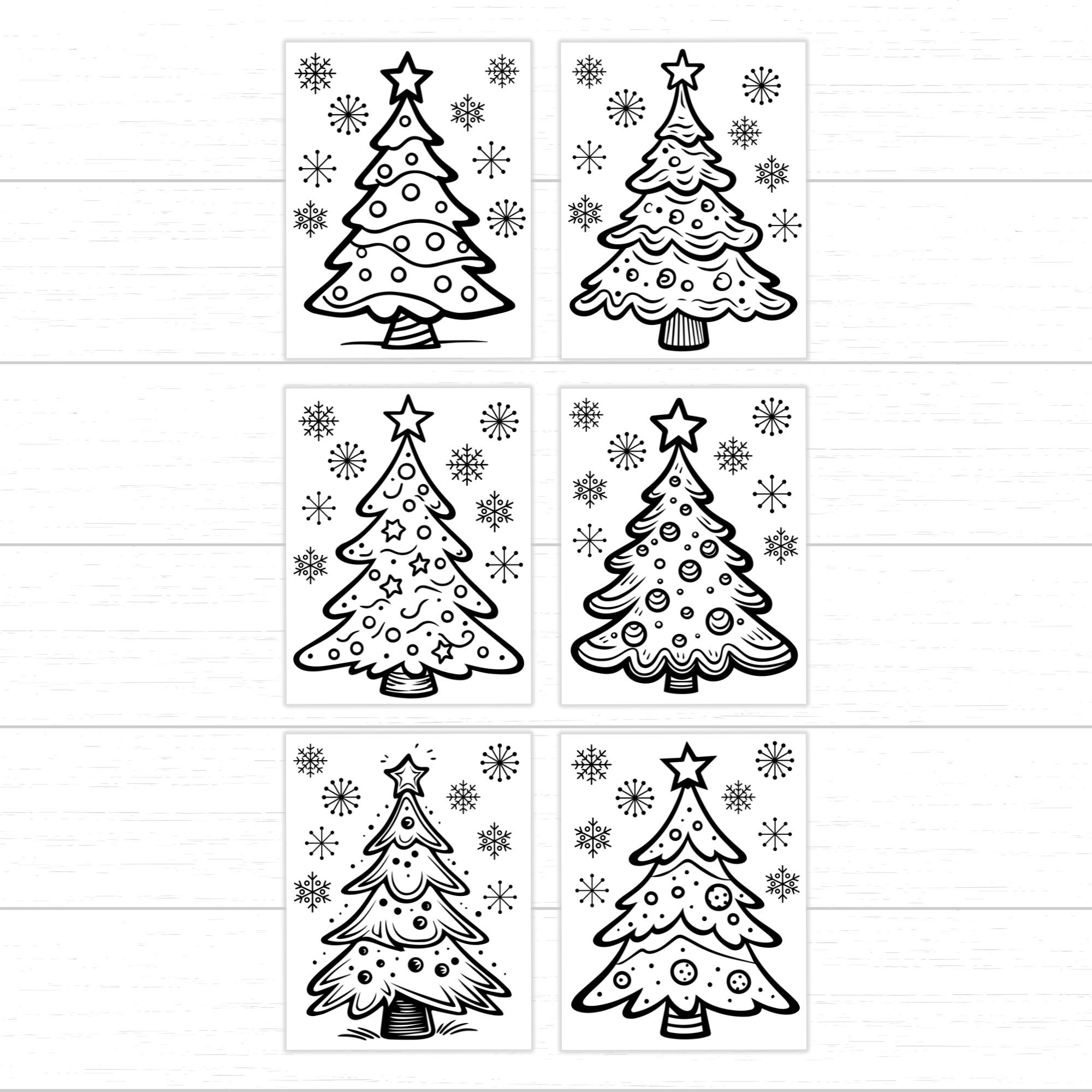 christmas tree coloring pages