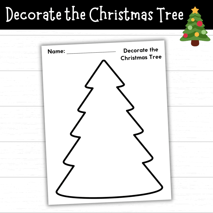 decorate the christmas tree template