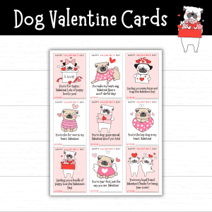 Printable Dog Valentine's Day Cards - Mom. Wife. Busy Life.