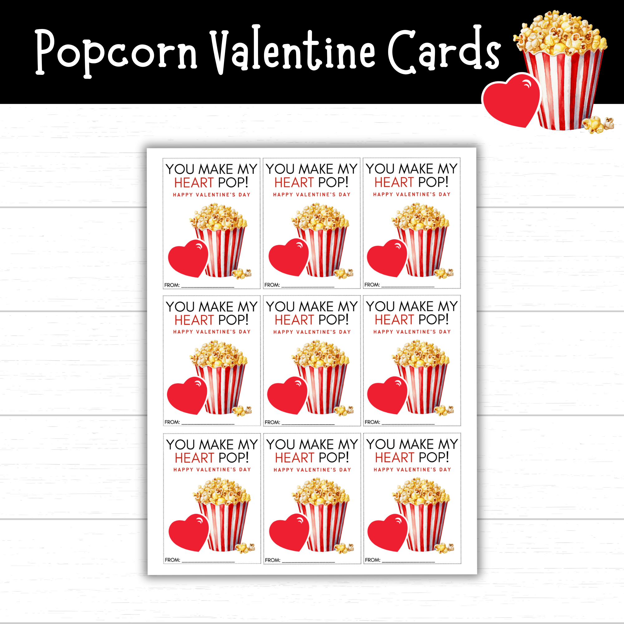 Printable Popcorn Valentine s Day Cards Mom Wife Busy Life 