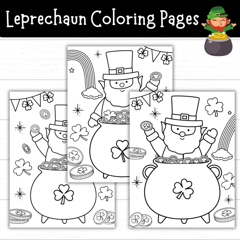 Printable Leprechaun Coloring Pages