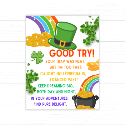 Leprechaun Letter to Child Printable - Mom. Wife. Busy Life.
