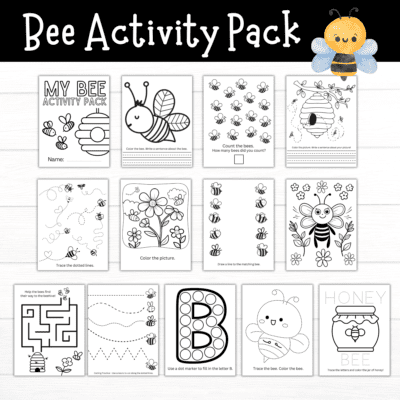 Printable Bee Activity Pack - Mom. Wife. Busy Life.