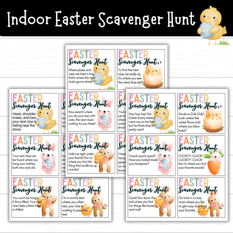 Indoor Easter Scavenger Hunt