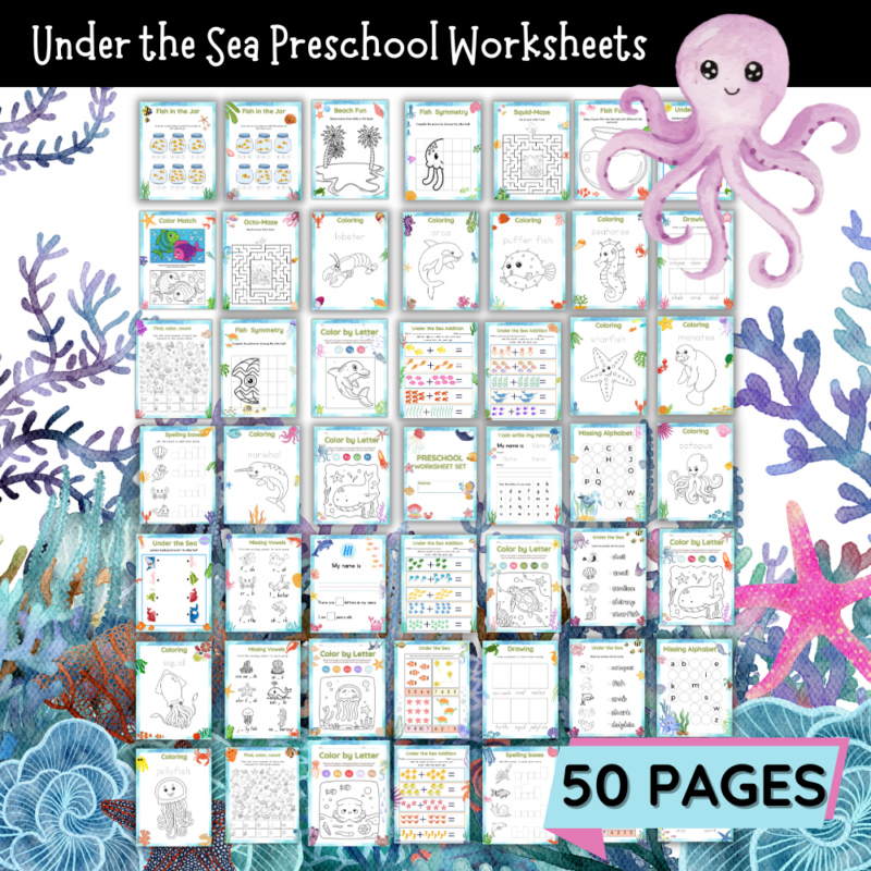 Printable Under the Sea Activity Pack