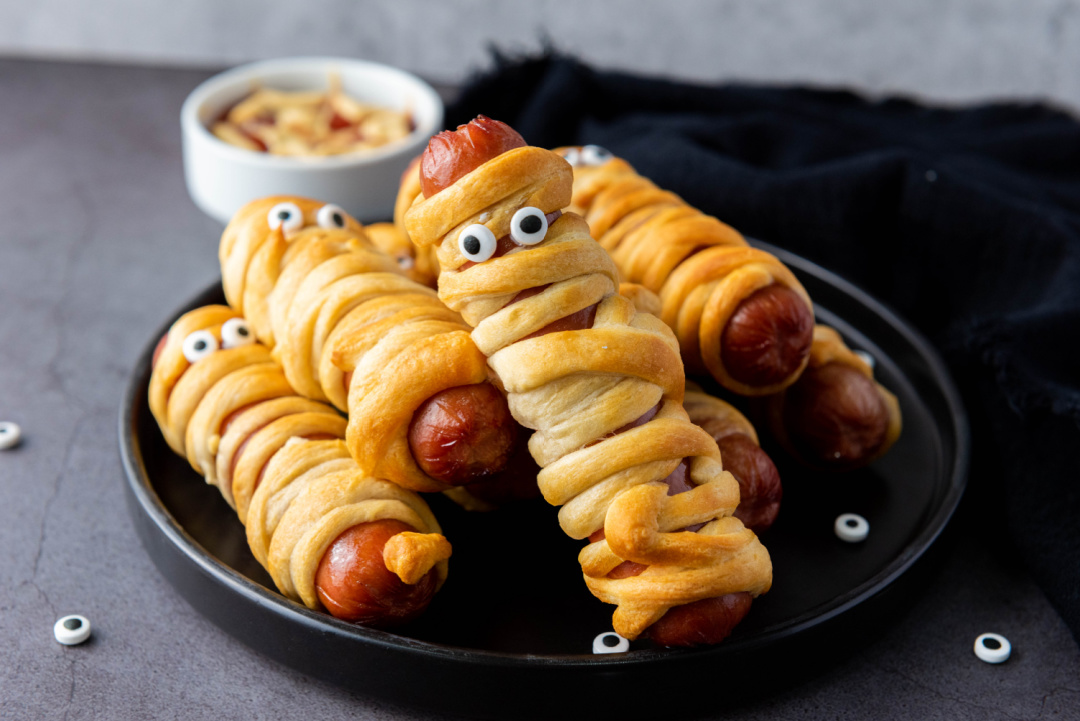 Air Fryer Mummy Hot Dogs