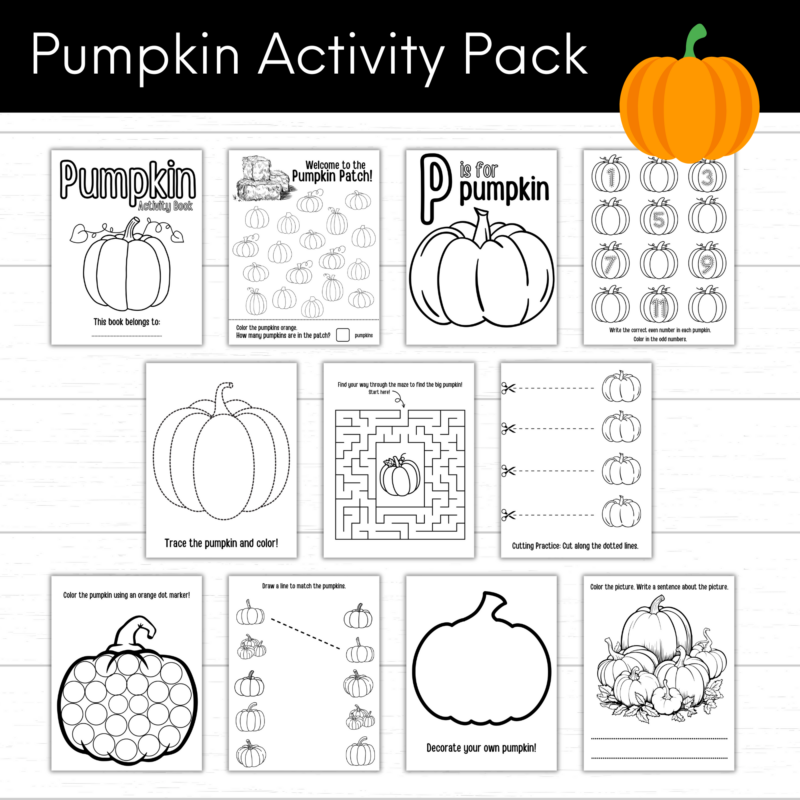 Printable Pumpkin Activity Pack