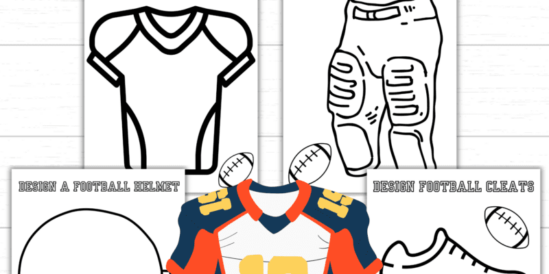 Printable Design a Football Uniform Pack