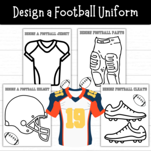 Printable Design a Football Uniform Pack