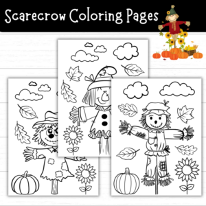 Printable Scarecrow Coloring Pages
