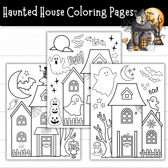 Haunted House Coloring Pages