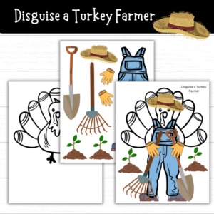 Printable Disguise a Turkey Farmer (2 Sets!)