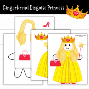 Printable Gingerbread Disguise Princess