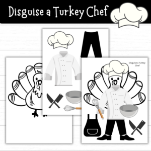 Printable Disguise a Turkey Chef