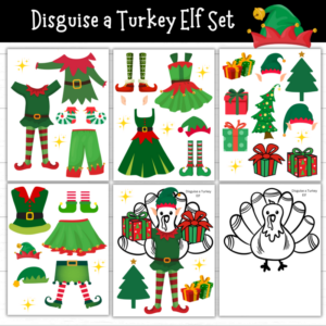 Printable Disguise a Turkey Elf
