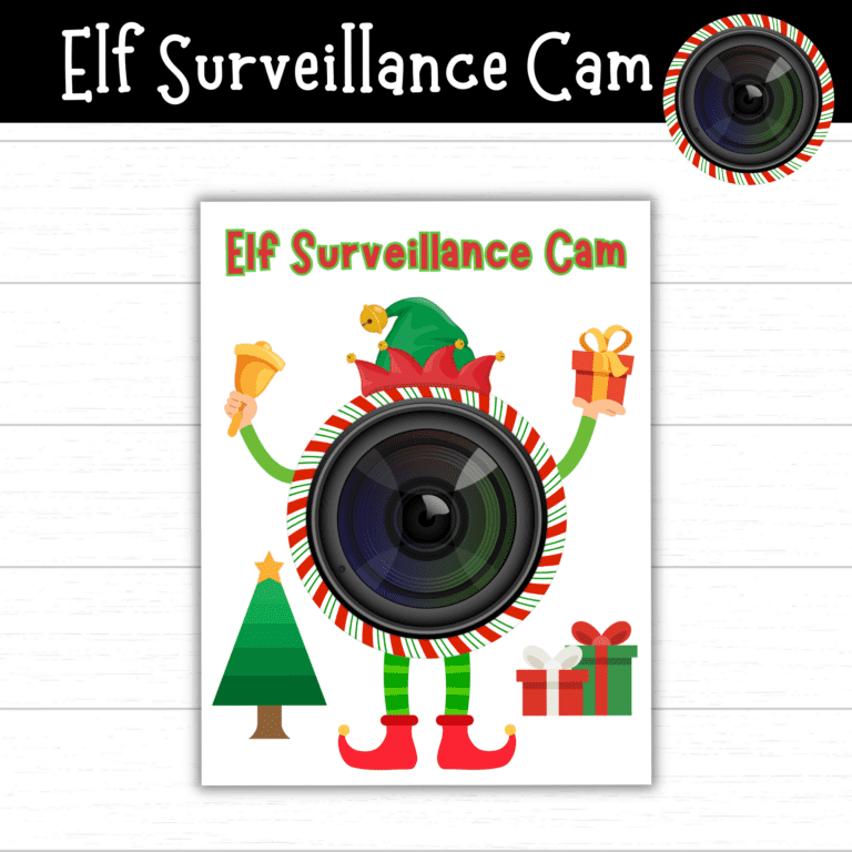 Printable Elf Surveillance Camera Mom Wife Busy Life Printable Elf Surveillance Camera Mom Wife Busy Life