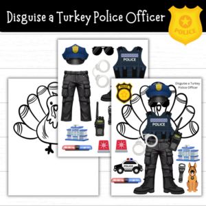 Disguise a Turkey Police Officer (3 Sets!)