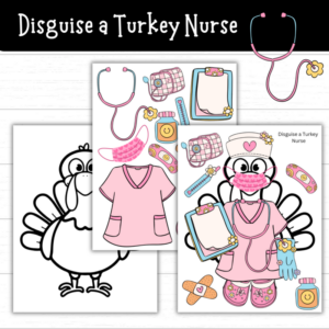 Printable Disguise a Turkey Nurse