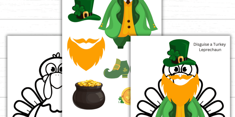 Printable Disguise a Turkey Leprechaun