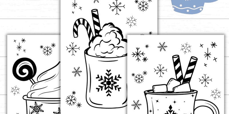 Printable Hot Chocolate Coloring Pages