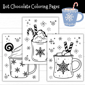 Printable Hot Chocolate Coloring Pages