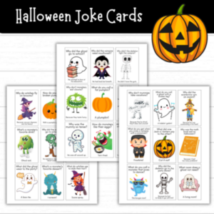 Printable Halloween Joke Cards