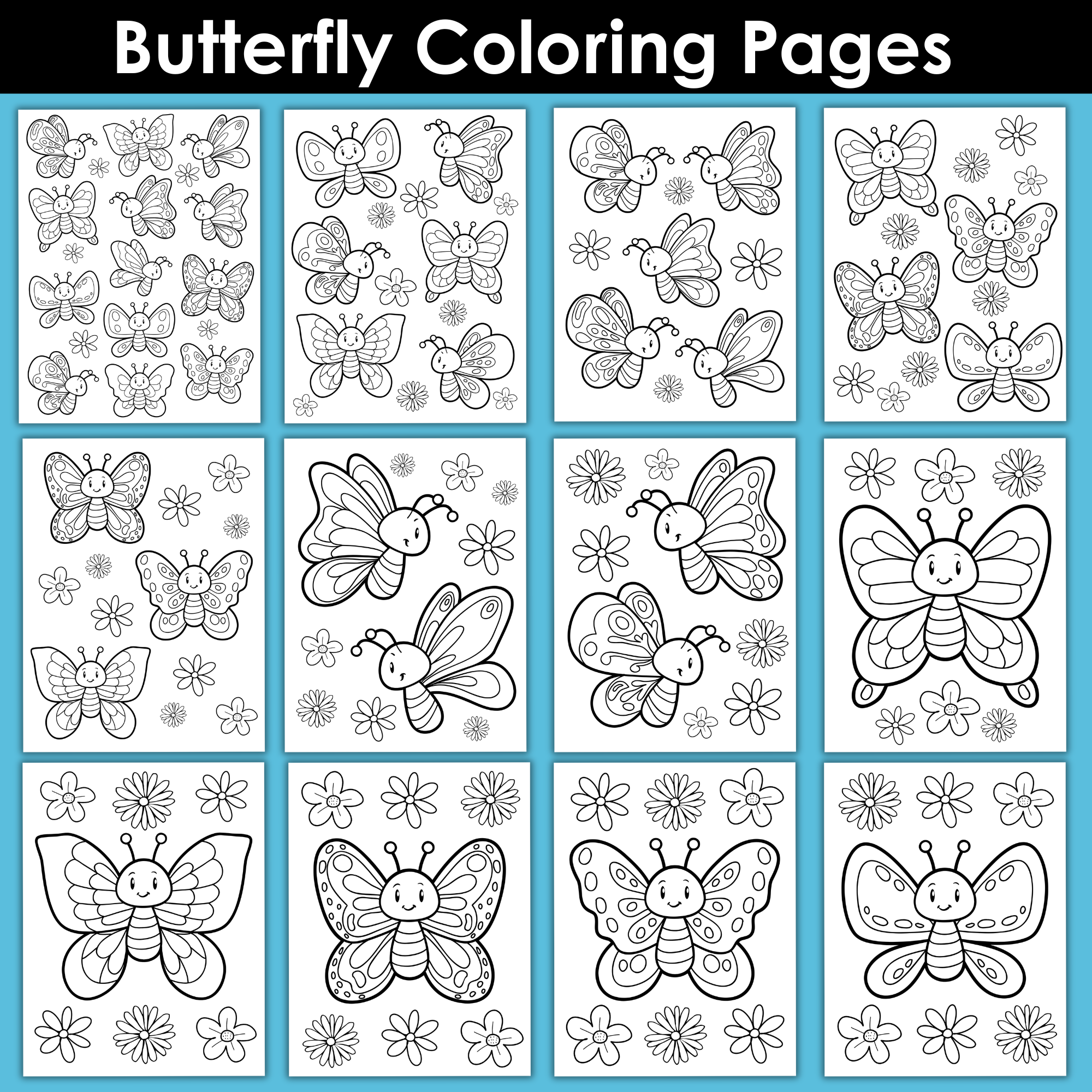 Butterfly Coloring Pages for Kids
