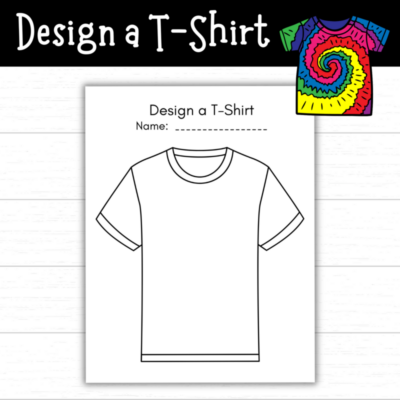 Printable Design a T-Shirt Activity