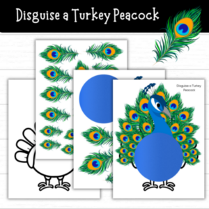 Printable Disguise a Turkey Peacock