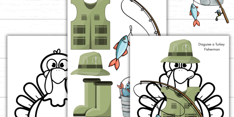 Printable Disguise a Turkey Fisherman