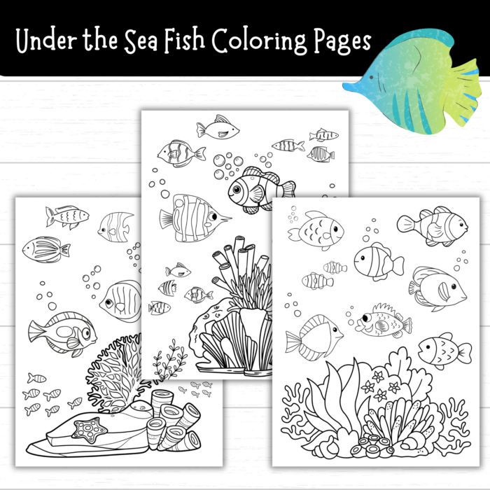 Printable Under the Sea Fish Coloring Pages Mom. Wife. Busy