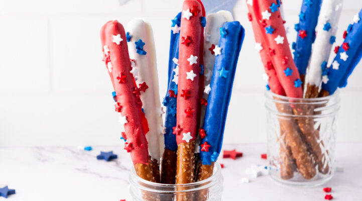 Patriotic Pretzel Rods